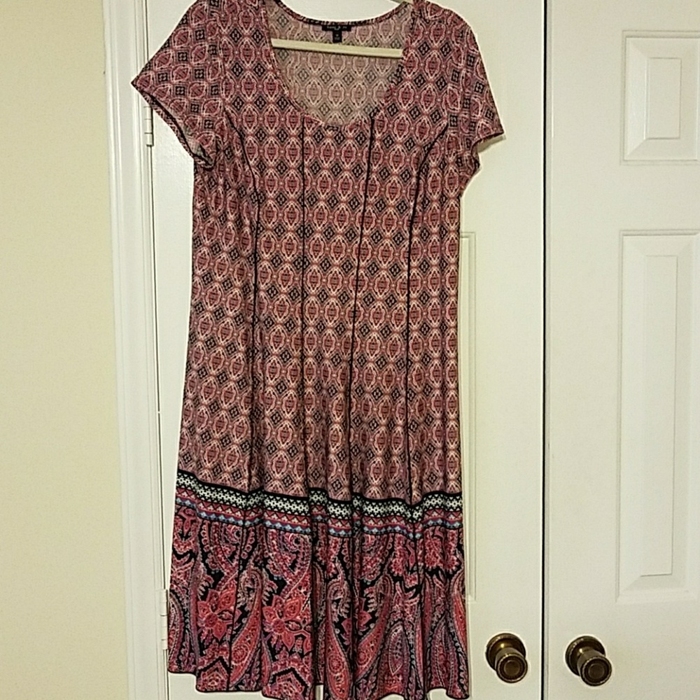 Pink pattern dress